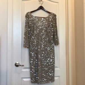 Sequined cocktail dress
